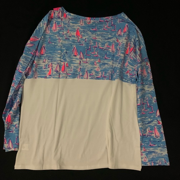 LILLY PULITZER XLARGE BOATYLICIOUS FINN TOP NWT - Picture 5 of 12